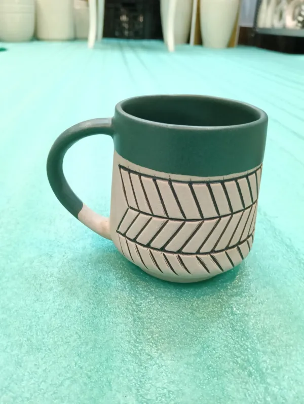 Chevron Wave Artisan Mug