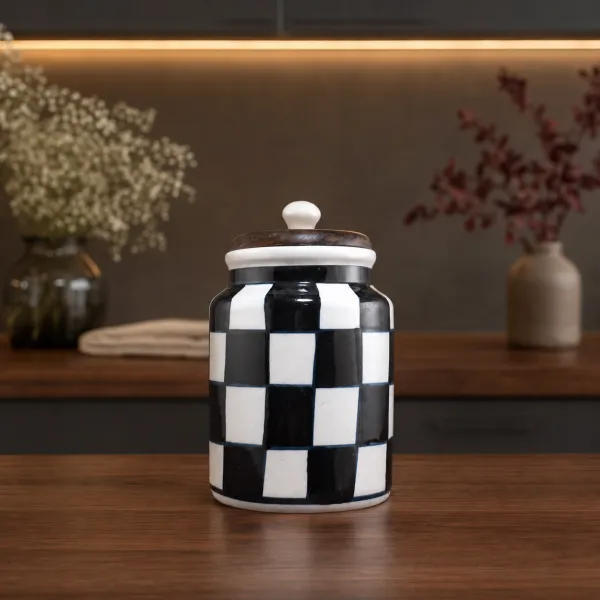 Hand-Painted Storage Jar hover